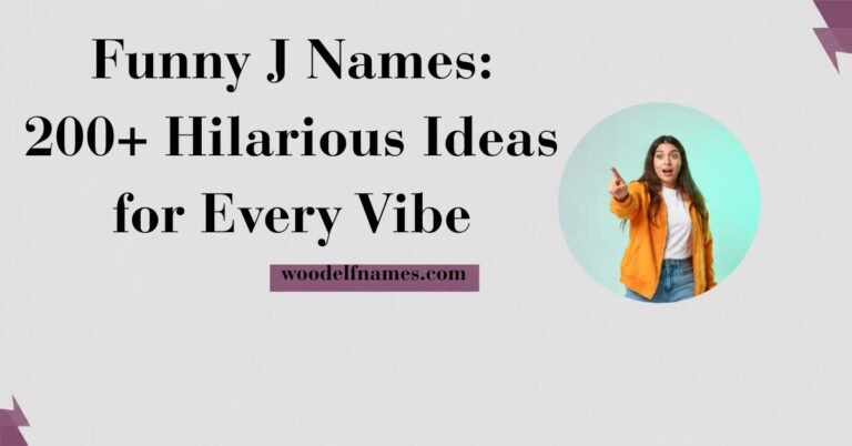 Featured image banner displaying text reading Famous Butler Names 50+ Iconic Characters to Know with woodelfnames.com website label and a circular portrait of a young woman pointing.